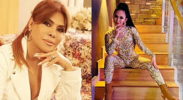 Magaly Medina molesta con vocalista de Explosión de Iquitos.