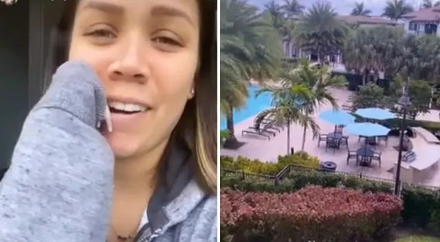 Andrea San Martín compartió con sus seguidores el hogar de su hermano de 21 años, que se encuentra en un condominio y tiene piscina. Andrea San Martín compartió con sus seguidores el hogar de su hermano de 21 años, que se encuentra en un condominio y tiene piscina.