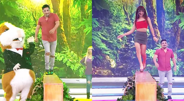 Erick Elera reta a “La Uchulú” en pasarela de tacos y termina en el piso [VIDEO]