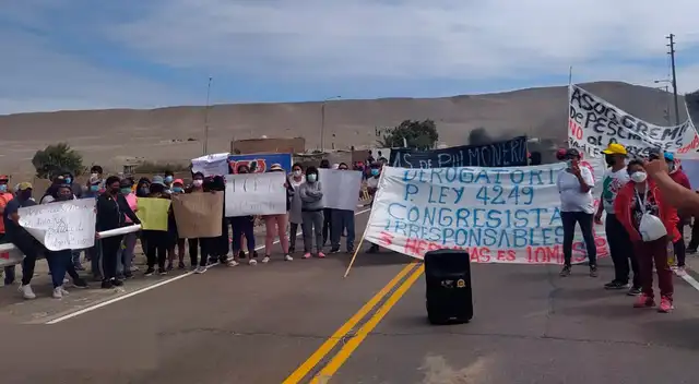 Protestas por Proyecto de ley 4249 sobre la expansión urbana e industrial de Marcona (Ica)