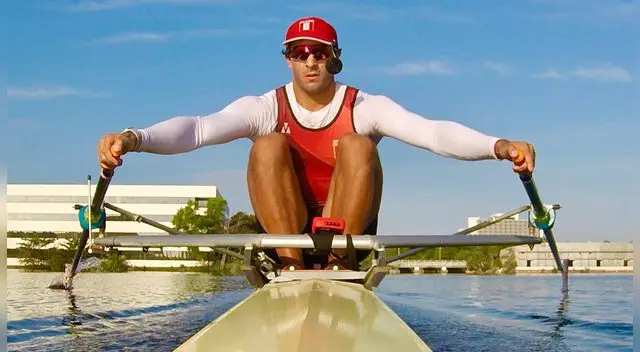 El remero pertenece al Programa Vamos con Tokio del IPD El remero pertenece al Programa Vamos con Tokio del IPD