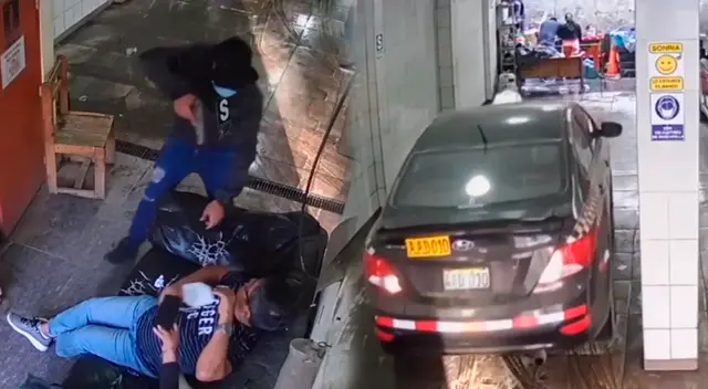 Roban auto de un carwash en SJM.