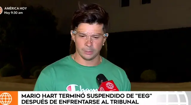 Mario Hart se declaró luego de la suspensión en EEG.