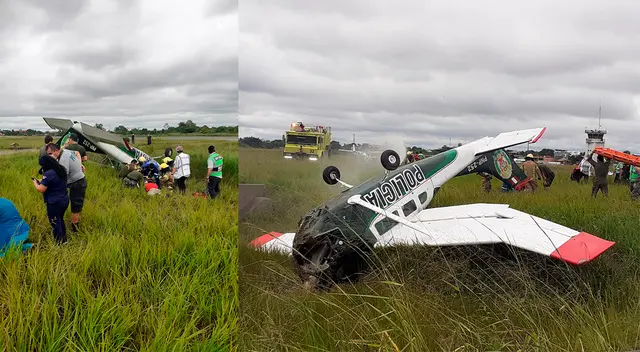 Avioneta se despista al aterrizar en aeropuerto de Pucallpa. Avioneta se despista al aterrizar en aeropuerto de Pucallpa.