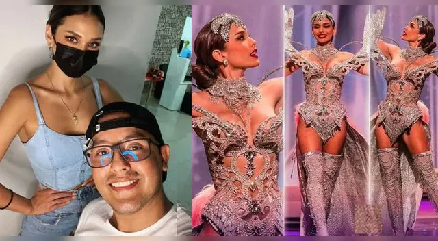 Beto Pinedo  diseñador sordomudo detrás de espectacular traje típico.