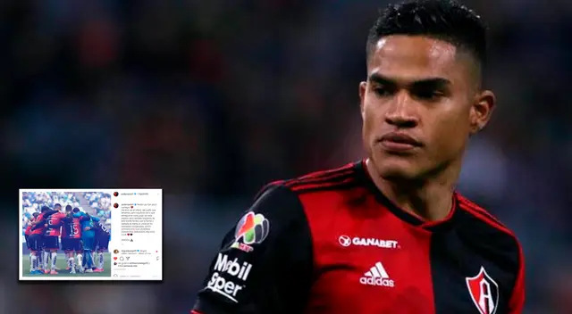 Anderson Santamaría pidió perdón a los hinchas del Atlas. Anderson Santamaría pidió perdón a los hinchas del Atlas.