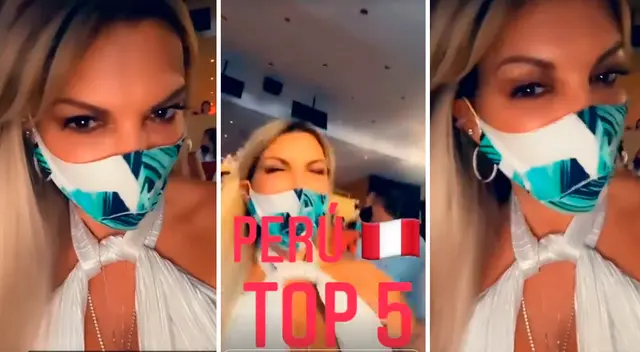 Jessica Newton orgullosa de la Miss Perú Janick Maceta.