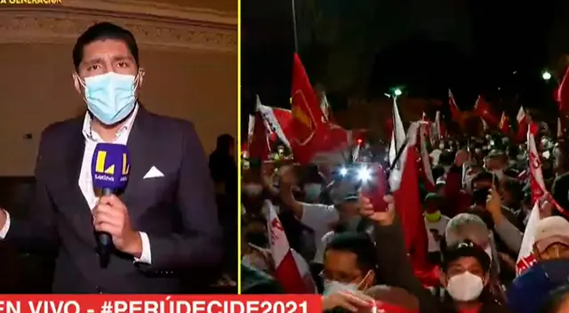 Agreden a periodista durante mitin de Pedro Castillo