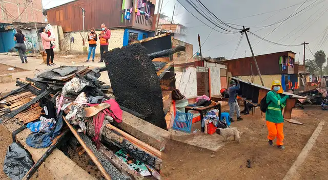 Familia se queda sin vivienda a causa de un incendio en Prolongación Tacna. Familia se queda sin vivienda a causa de un incendio en Prolongación Tacna.