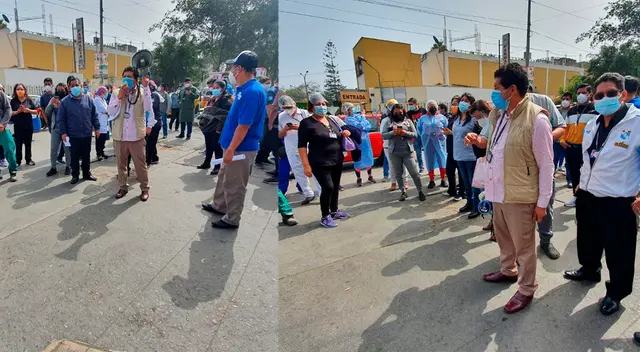 Personal hospitalario alzó su voz para exigir sus derechos en medio de la pandemia.