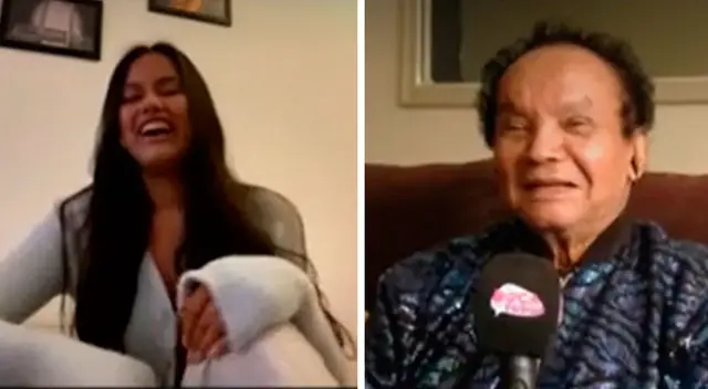 Melcochita se emocionó con tiernas palabra de su nieta.