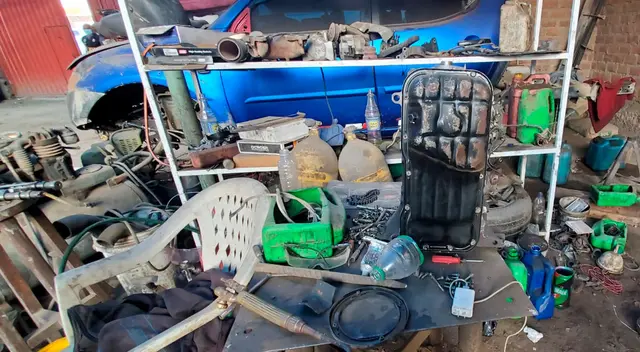 La cochera intervenida