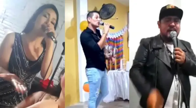 Linda Caba, Luigi Carbajal y Lucho Cuellar en privaditos.