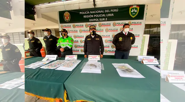 Policías detienen a organización delincuencial en Chorrilos. Policías detienen a organización delincuencial en Chorrilos.