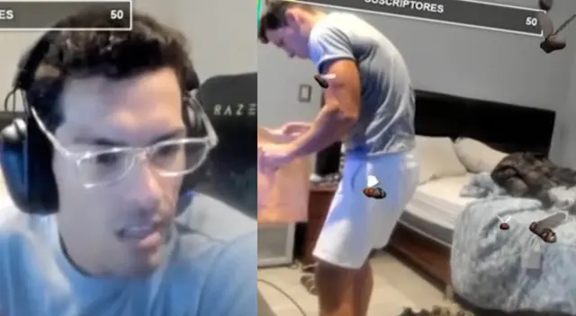 Patricio Parodi se amanece en los videojuegos y se olvida de ordenar su dormitorio.