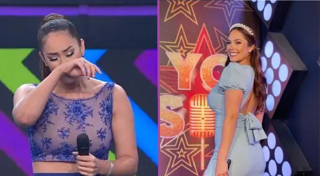 Karen Schwarz llora al escuchar a imitadora de Susan Ochoa en Yo Soy.