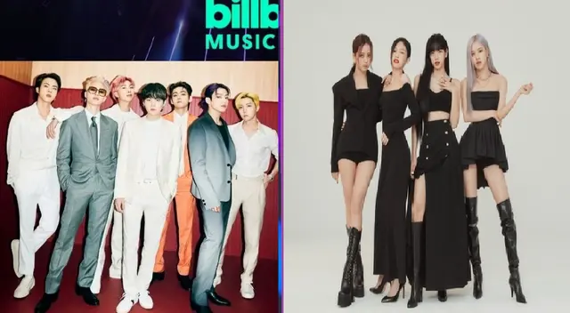 BTS y BLACKPINK en los Billboard Music Awards 2021.
