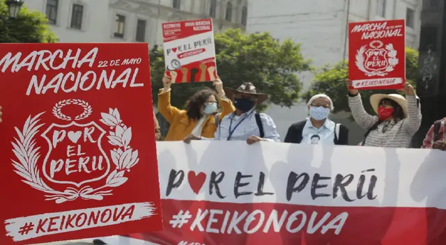 Anuncian marcha nacional “Keiko No Va” para este sábado 22 de mayo en la Plaza San Martín