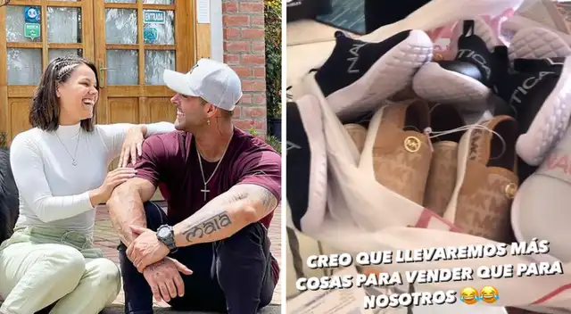 Andrea San Martín y Sebastián Lizarzaburu compran gran cantidad ropa en Miami que venderán de regreso a Perú