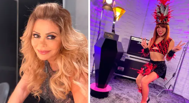 Gisela Valcárcel motiva a La Uchulú para que realice una gran presentación. Gisela Valcárcel motiva a La Uchulú para que realice una gran presentación.