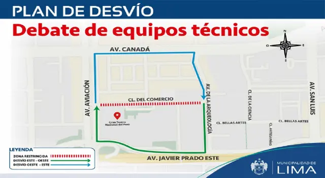 Plan de desvío por debate de equipos técnicos Plan de desvío por debate de equipos técnicos