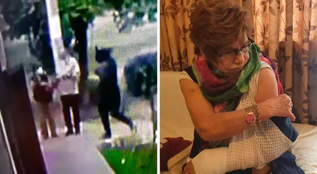 Delincuente no dudó en lastimar a la adulta mayor para arrebatarle 3 000 soles que recién había retirado del banco. Delincuente no dudó en lastimar a la adulta mayor para arrebatarle 3 000 soles que recién había retirado del banco.