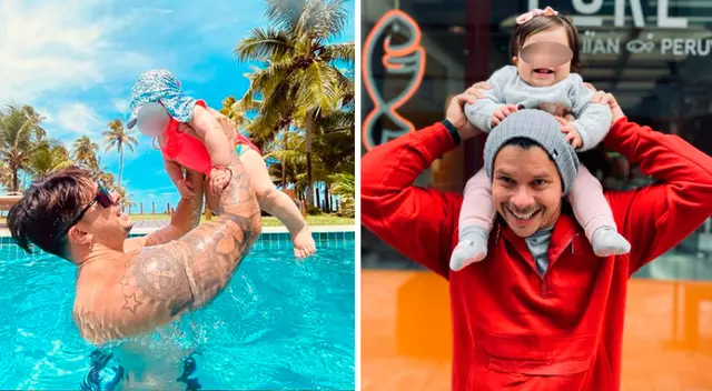 Mario Hart disfruta de cada momento junto a su bebé. Mario Hart disfruta de cada momento junto a su bebé.