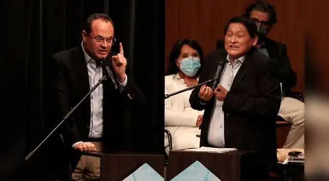 Juan Parí y Luis Carranza protagonizan tensos momentos Juan Parí y Luis Carranza protagonizan tensos momentos