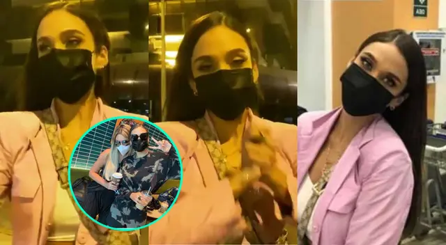 Janick Maceta llegó a Lima el domingo 23 de mayo en la noche, y le envió a Jessica Newton un emocionante saludo, que compartió en sus redes sociales.