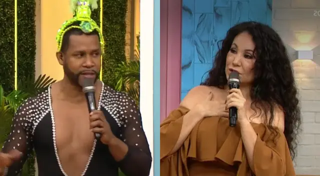 Janet Barboza criticó el enlace que realizó Edson Dávila del clima y él aseguró que se iría a su competencia del mediodía.