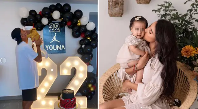 Samahara Lobatón y Youna disfrutan de su hija Xianna.