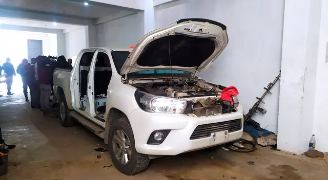 Sujetos se dedicarían a desmantelar camionetas.