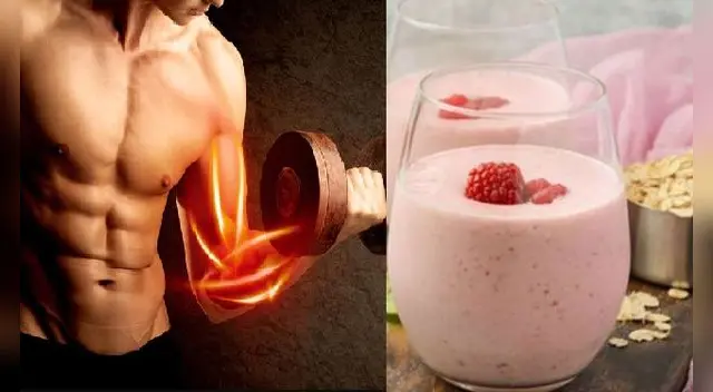 5 batidos para aumentar masa muscular antes de dormir.