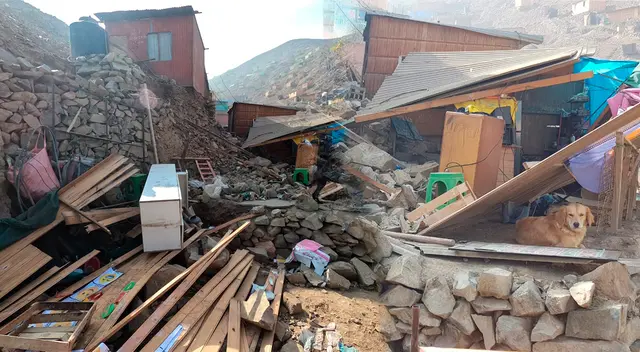 Lluvia habría causado accidente en vivienda de Ate Vitarte.