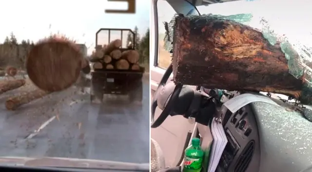 El hombre salió ileso del accidente automovilístico.