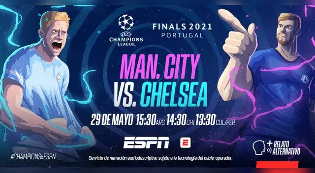 El encuentro Manchester City ante Chelsea marca un hito en la transmisión para personas con discpacidad visual.