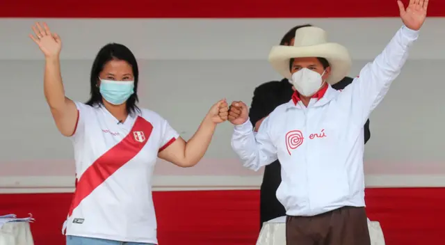 Pedro Castillo vs. Keiko Fujimori en el debate presidencial 2021