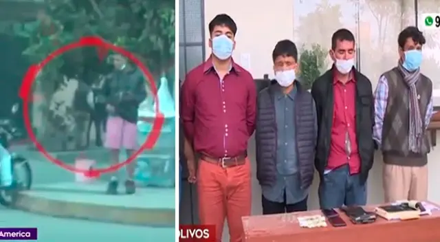 Los cuatro sujetos fueron detenidos en flagrancia delictiva. Los cuatro sujetos fueron detenidos en flagrancia delictiva.