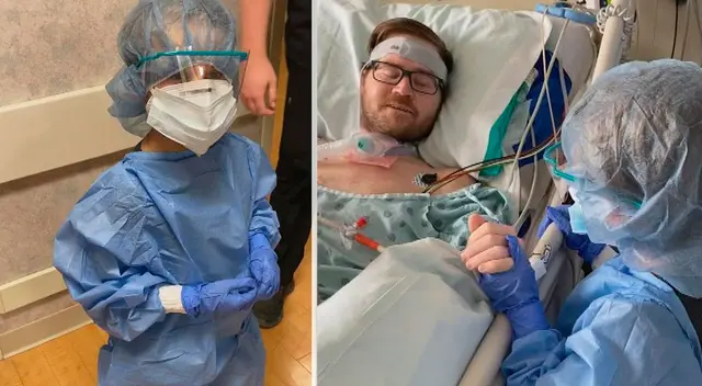 El papá de Corbin estuvo luchando contra el COVID-19 durante meses. El papá de Corbin estuvo luchando contra el COVID-19 durante meses.