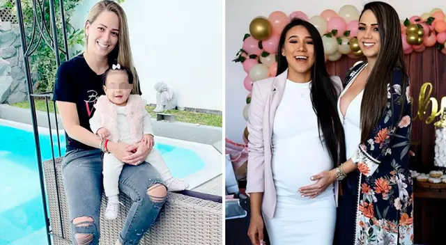 Melissa Klug celebra la visita de la hija Samahara Lobatón a su casa.