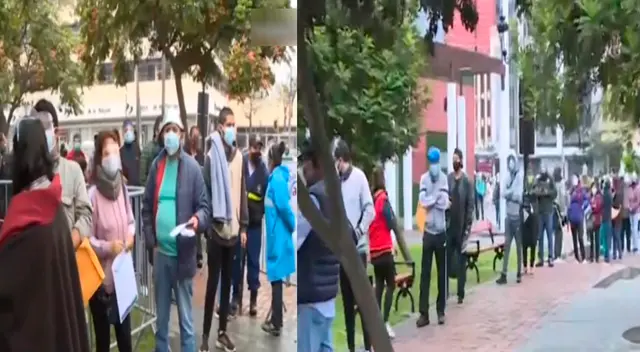 Personas con enfermedades raras y huérfanas estuvieron en una larga cola en los exteriores del Parque de la Exposición Personas con enfermedades raras y huérfanas estuvieron en una larga cola en los exteriores del Parque de la Exposición