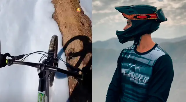 El chico relity Hugo García se atrevió a montar bicicleta en las montañas de Ticlio. El chico relity Hugo García se atrevió a montar bicicleta en las montañas de Ticlio.