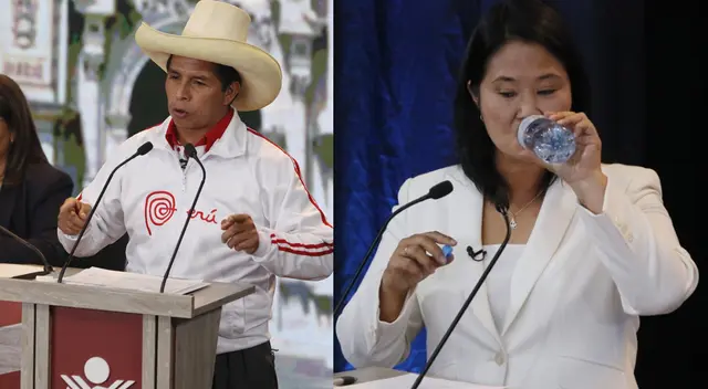 Pedro Castillo y Keiko Fujimori se midieron esta noche desde Arequipa.