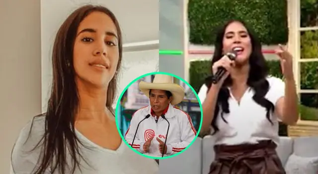 Melissa Paredes aprovechó en dar un mensaje en vivo tras el debate presidencial, y le habría mandado un mensaje a Pedro Castillo.