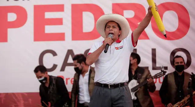 Pedro Castillo realizó mitin en Juliaca Pedro Castillo realizó mitin en Juliaca