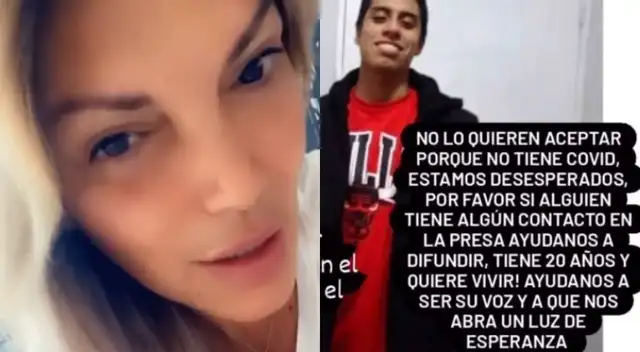 Jessica Newton aseguró que el joven tendría dificultades para conseguir ayuda en plena pandemia y pidió difundir su historia.