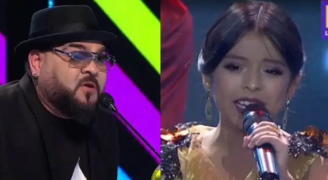 Ángel López a imitadora de Carmencita Lara.