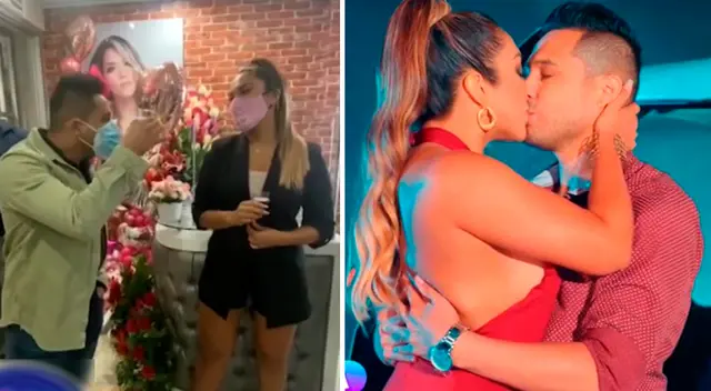 Isabel Acevedo y Jonathan Rojas se muestran muy cercanos.