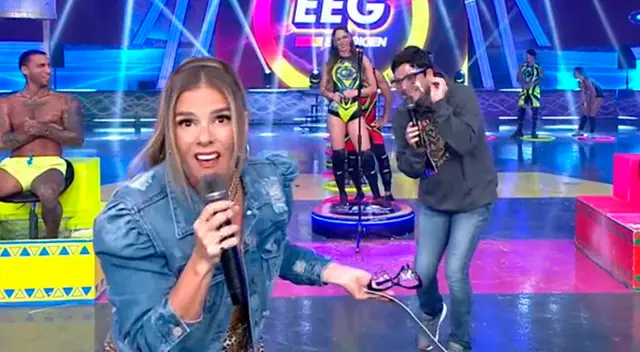 Johanna San Miguel molesta con los combatientes. Johanna San Miguel molesta con los combatientes.