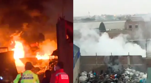 Siniestro en almacén fue controlado por los bomberos. Siniestro en almacén fue controlado por los bomberos.